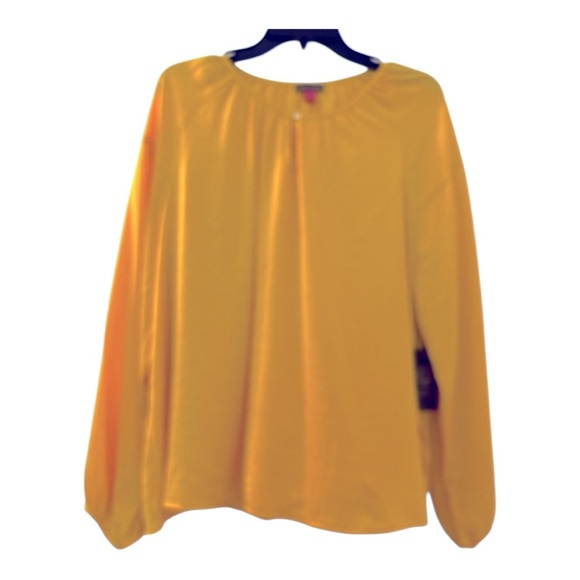 Vince Camuto Mustard yellow Blouse size XL
Full sleeves, generous cut,flowy. - Picture 1 of 5